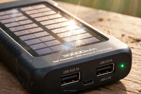 Solar Powerbank 30.000mAh
